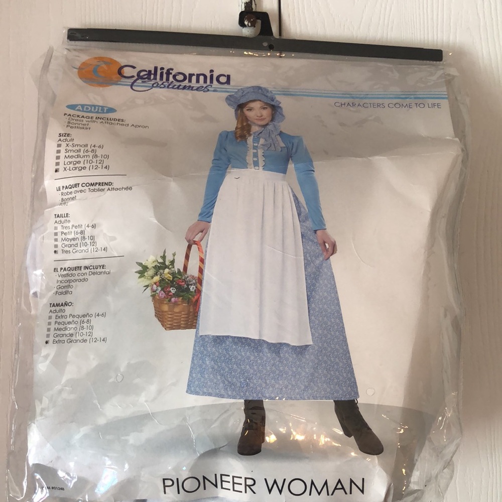 Woman’s fall Halloween Pioneer woman 3 piece modest cottagecore costume set